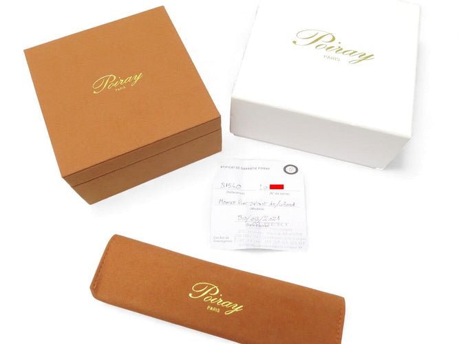 Montre Poiray Rive Droite - Montre quartz 31 mm en acier, bracelet cuir 58 Facettes 271816