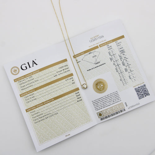 Collier Signature - Collier 16 pouces en or 14K et diamant taille ancienne 58 Facettes