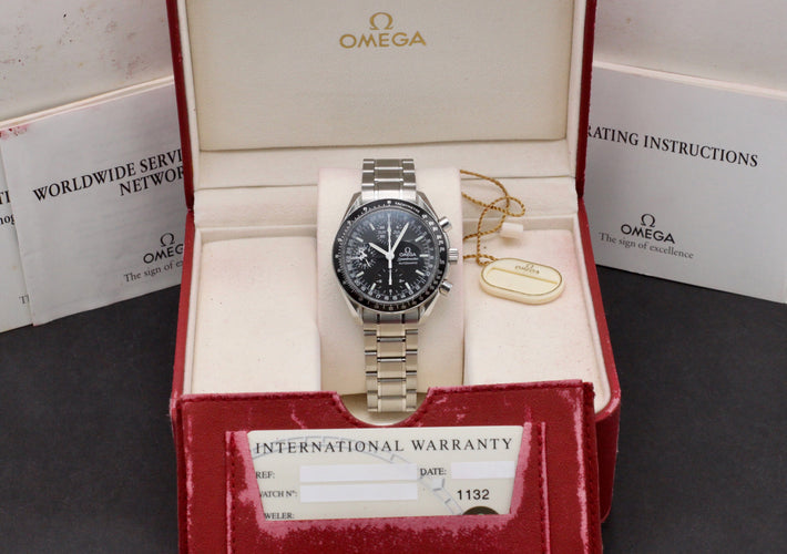 Montre Omega Speedmaster Day-Date - Montre 3520.50.00 acier, 39 mm (1998) 58 Facettes OMG/SPE/447
