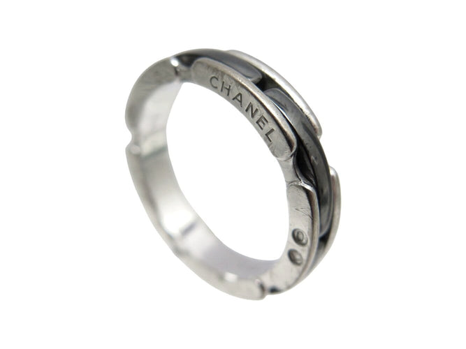 Bague 55 Chanel Ultra PM - Bague en or blanc 18k et céramique noire 58 Facettes 271539
