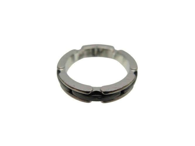 Bague 55 Chanel Ultra PM - Bague en or blanc 18k et céramique noire 58 Facettes 271539
