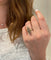 Bague 53.5 Bague marquise ancienne en or jaune 14k et diamants salt & pepper 58 Facettes 318