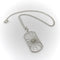 Collier Pendentif dog tag toile d’araignée en or blanc 18k et diamants, chaîne 14k 58 Facettes A2005C