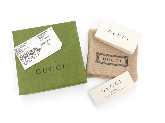 Bague 50 Gucci GG Running - Bague 7 mm en or blanc 18k et diamants (T50) 58 Facettes 271884