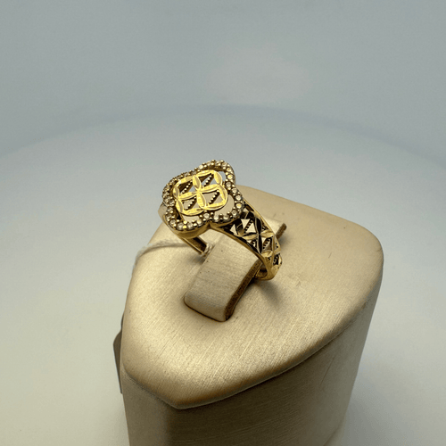 Bague 54.5 Bague fleur de vie ajourée en or jaune 18 carats, 2,34 g 58 Facettes 250046