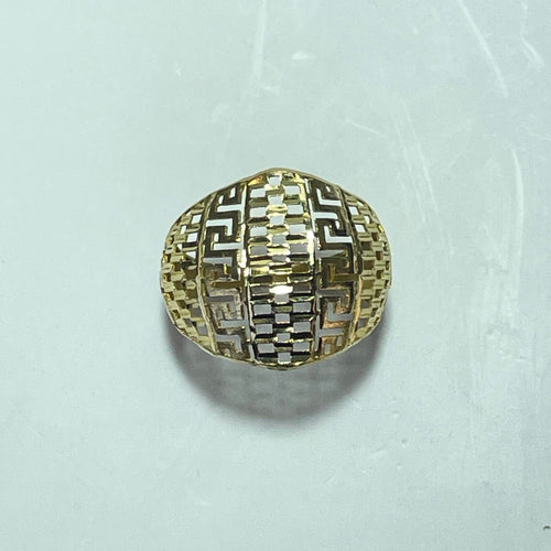 Bague 56 Bague ajourée géométrique en or jaune 18 carats, 2,6 g 58 Facettes 250246