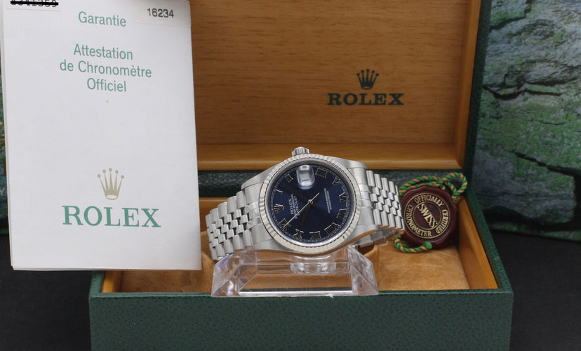 Montre Rolex Datejust 16234 - Montre automatique 36 mm en acier (2003) 58 Facettes ROL/DJ1/1103