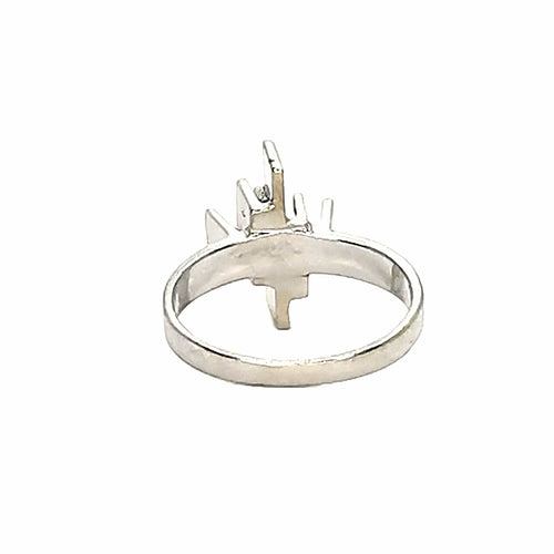 Bague 51 Bague vintage - Diamants en or blanc 18 carats 58 Facettes