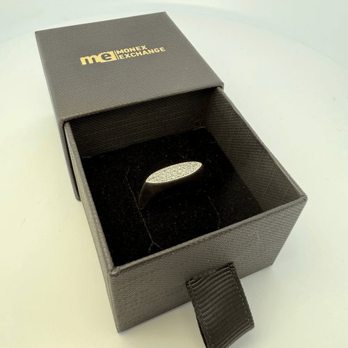 Bague 53.5 Bague pavée en or jaune 18 carats 3,72 g 58 Facettes 250003