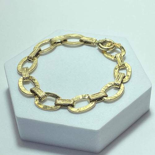 Bracelet Bracelet à grosse maille en or jaune 18 carats 5,71 g 58 Facettes 250244