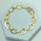 Bracelet Bracelet à grosse maille en or jaune 18 carats 5,71 g 58 Facettes 250244