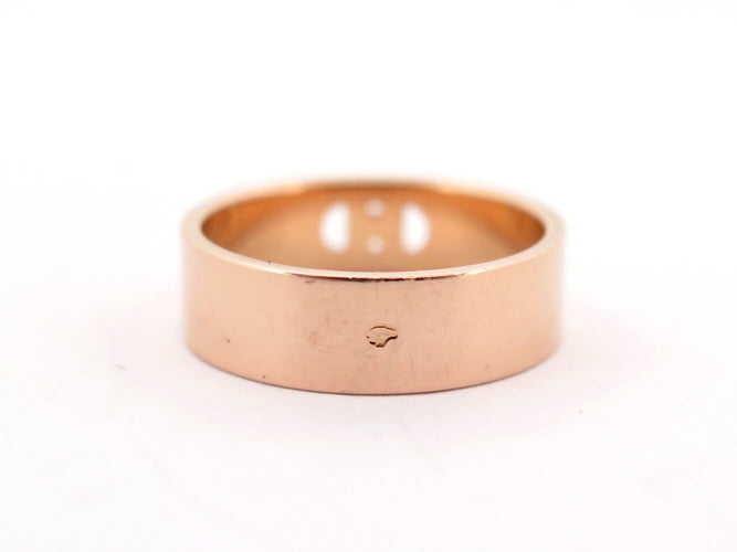 Bague 51 bague HERMES h d'ancre pm h115601b diamants t51 or rose 18k 58 Facettes 272646