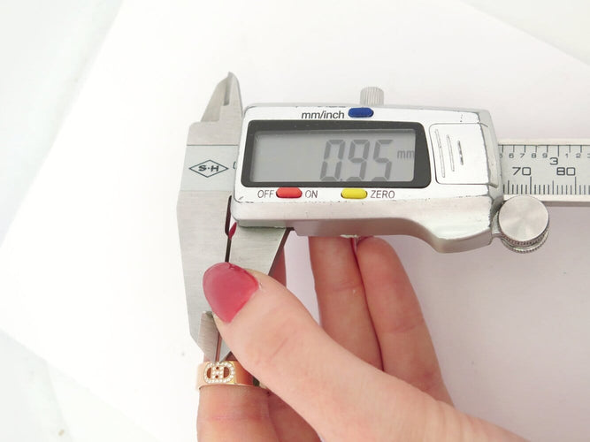 Bague 51 bague HERMES h d'ancre pm h115601b diamants t51 or rose 18k 58 Facettes 272646