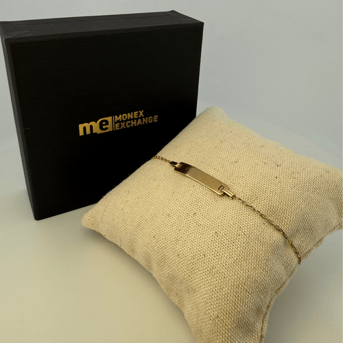 Bracelet Bracelet identité enfant en or jaune 18K 16 cm 58 Facettes 250058