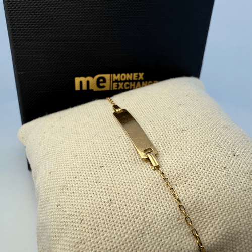 Bracelet Bracelet identité enfant en or jaune 18K 16 cm 58 Facettes 250058