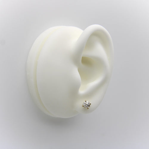 Boucles d'oreilles Boucles d'oreilles puces - Diamants taille ancienne 0,90 ct en or 18k 58 Facettes A2005U