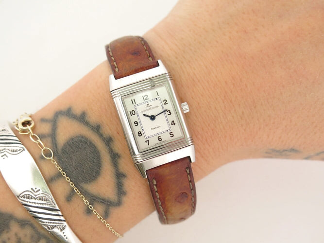 Montre Jaeger-LeCoultre Reverso Lady - Montre quartz 33 mm en acier 58 Facettes 272481