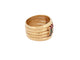 Bague 46 Bague Pinky 5 rangs en or jaune 18k, diamants et pierres précieuses 58 Facettes 272708