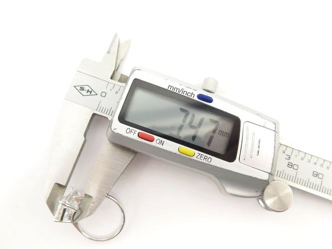 Bague 55 bague solitaire solitaire diamant taille emeraude 7ct t55 or blanc 18k 58 Facettes 271662