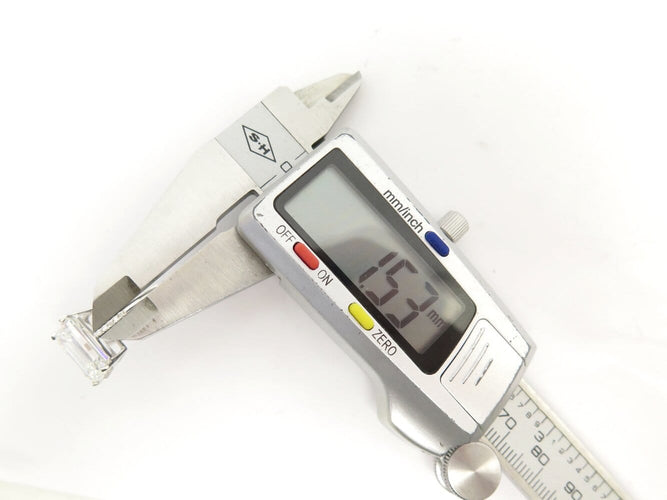 Bague 55 bague solitaire solitaire diamant taille emeraude 7ct t55 or blanc 18k 58 Facettes 271662