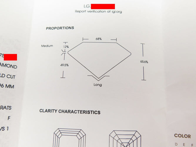 Bague 55 bague solitaire solitaire diamant taille emeraude 7ct t55 or blanc 18k 58 Facettes 271662