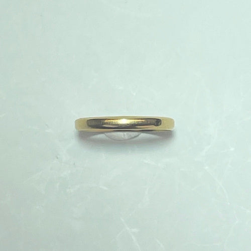 Bague 58.5 Bague alliance lisse en or jaune 18 carats 2,27 g 58 Facettes 250039