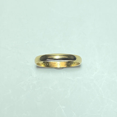 Bague 58.5 Bague alliance lisse en or jaune 18 carats 2,27 g 58 Facettes 250039