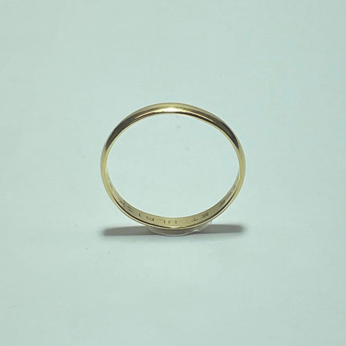 Bague 58.5 Bague alliance lisse en or jaune 18 carats 2,27 g 58 Facettes 250039