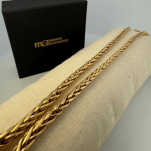 Collier Collier chaîne maille tressée en or jaune 18 carats 21,45 g 58 Facettes 250082