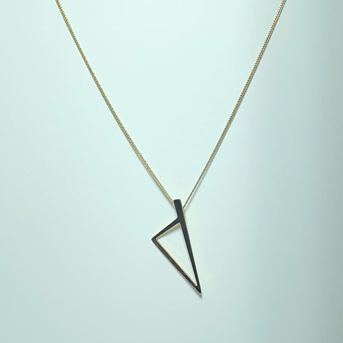 Pendentif Pendentif Corse triangle ouvert en or jaune 18 carats 2,4 g 58 Facettes 250006