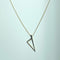 Pendentif Pendentif Corse triangle ouvert en or jaune 18 carats 2,4 g 58 Facettes 250006