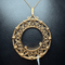 Pendentif Pendentif porte-pièce en or jaune 18 carats 6,33 g 58 Facettes 250093