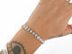 Bracelet Bracelet tennis rivière de diamants en or blanc 14 ct 2,1 ct 58 Facettes 268155