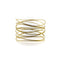 Bracelet Tiffany & Co. Elsa Peretti - Bracelet vague neuf rangs en or jaune 18k 58 Facettes