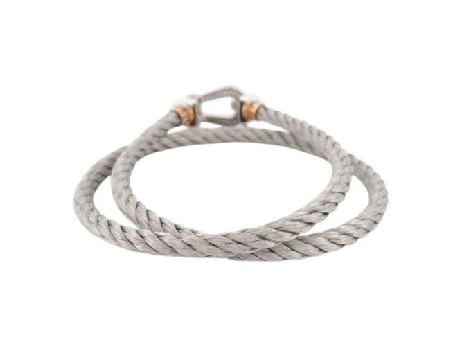 Bracelet FRED Grand Force 10 - Bracelet double tour en or blanc 18K et diamants 58 Facettes 271155