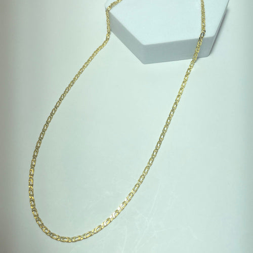 Collier Chaîne maille gourmette en or jaune 14K, 50 cm 58 Facettes 250327