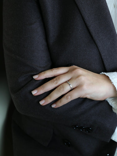 Bague 54 Chaumet Bee My Love - Alliance en or blanc avec diamants 58 Facettes 1208.2