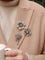 Broche Broche guirlande ancienne en or 18k et argent, perles fines et diamants 58 Facettes 340B