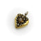 Pendentif Pendentif médaillon cœur en or 18k et diamants taille rose 58 Facettes