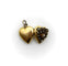Pendentif Pendentif médaillon cœur en or 18k et diamants taille rose 58 Facettes
