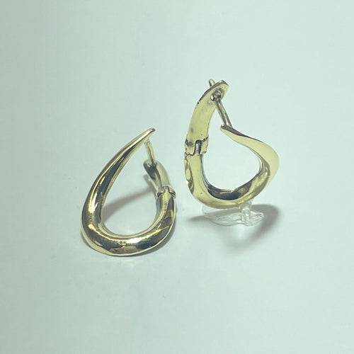 Boucles d'oreilles Boucles d’oreilles goutte torsadée en or jaune 14K 3,88 g 58 Facettes 250160