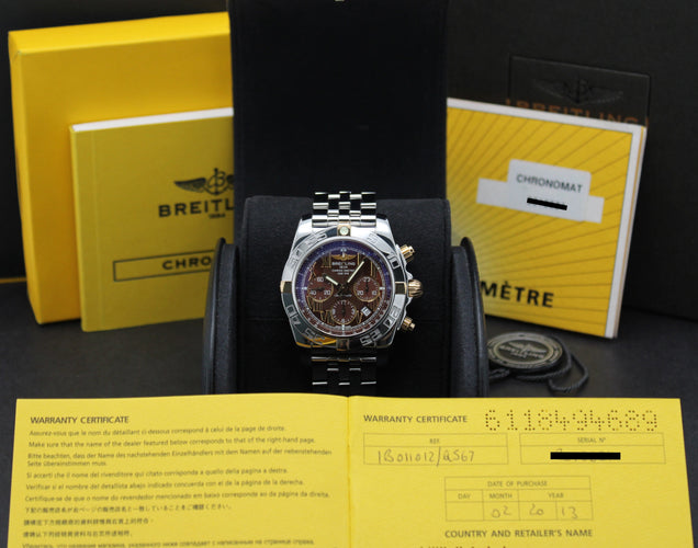 Montre Breitling Chronomat 44 - Montre automatique IB0110 en or rose et acier 58 Facettes BTL/CHM/143