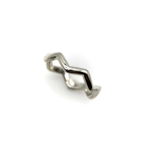Bague Tiffany & Co. Paloma Picasso - Bague Zig Zag en platine 58 Facettes A2006R