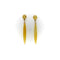 Boucles d'oreilles Boucles d’oreilles pendantes style Renaissance étrusque en or 18K et calcédoine 58 Facettes