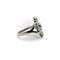 Bague Bague en or blanc 14 carats avec diamants taille ancienne, vers 1910 58 Facettes A1002Z