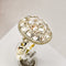 Bague 55 Art déco - Bague diamants taille ancienne en or jaune 585 et platine 58 Facettes 2641