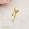 Bague 55 Bague perle en or jaune 14 carats 58 Facettes 2650