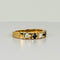 Bague Bague vintage en or jaune 18 ct avec diamants et saphirs 58 Facettes 2409020