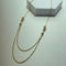 Collier Chaîne double rang en or jaune 18K, 4,65 g 58 Facettes 250307