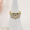 Bague 52.5 Bague Art déco rétro années 1940 en or blanc 14 carats et diamants 58 Facettes 2601
